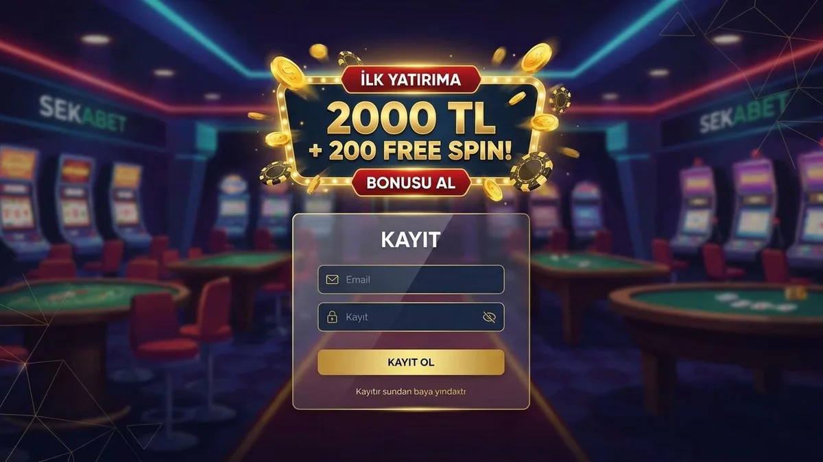Bonuslu kayıt ekranı